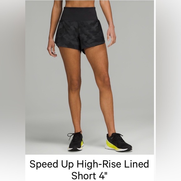 Lululemon Speed Up Camo Shorts - Picture 1 of 4